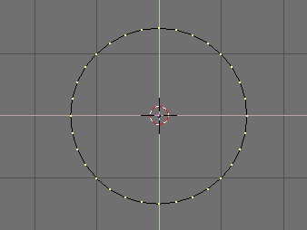 A 32-sided mesh circle.