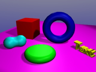 Several happy colored objects!