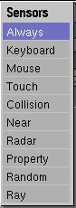 Sensor types.
